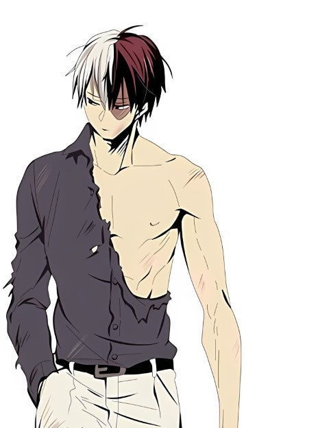 My Hero Academia Shoto Todorok in a suit