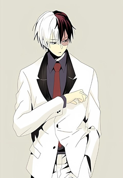 My Hero Academia Shoto Todorok in a suit